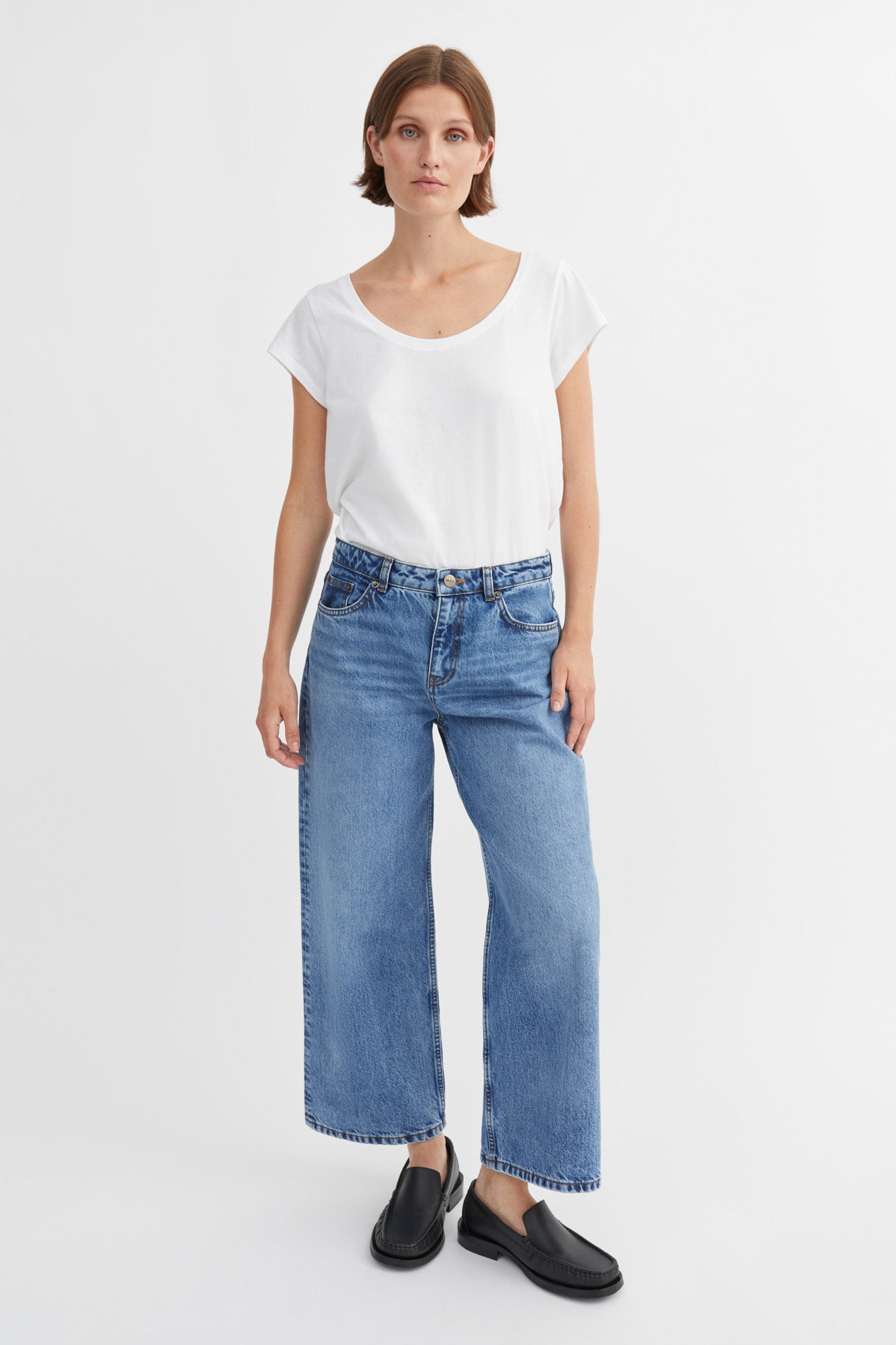 Skall Studio Taylor cropped jeans Jeans Worn mid blue